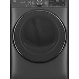 GE CARBON GRAPHITE FRONT LOAD ELECTRIC 7.8CU STEAM DRYER - Black - Dryers