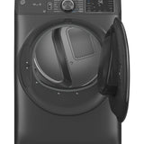 GE CARBON GRAPHITE FRONT LOAD ELECTRIC 7.8CU STEAM DRYER - Black - Dryers - Additional View 2