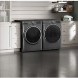 GE CARBON GRAPHITE FRONT LOAD ELECTRIC 7.8CU STEAM DRYER - Black - Dryers - Additional View 5