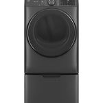 GE CARBON GRAPHITE FRONT LOAD ELECTRIC 7.8CU STEAM DRYER - Black - Dryers - Additional View 8
