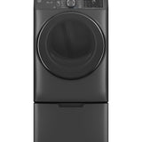 GE CARBON GRAPHITE FRONT LOAD ELECTRIC 7.8CU STEAM DRYER - Black - Dryers - Additional View 8