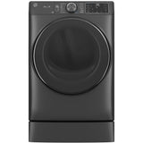 GE CARBON GRAPHITE FRONT LOAD ELECTRIC 7.8CU STEAM DRYER - Black - Dryers - Additional View 9
