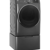 GE CARBON GRAPHITE FRONT LOAD ELECTRIC 7.8CU STEAM DRYER - Black - Dryers - Additional View 10