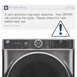 GE CARBON GRAPHITE FRONT LOAD ELECTRIC 7.8CU STEAM DRYER - Black - Dryers - Additional View 12
