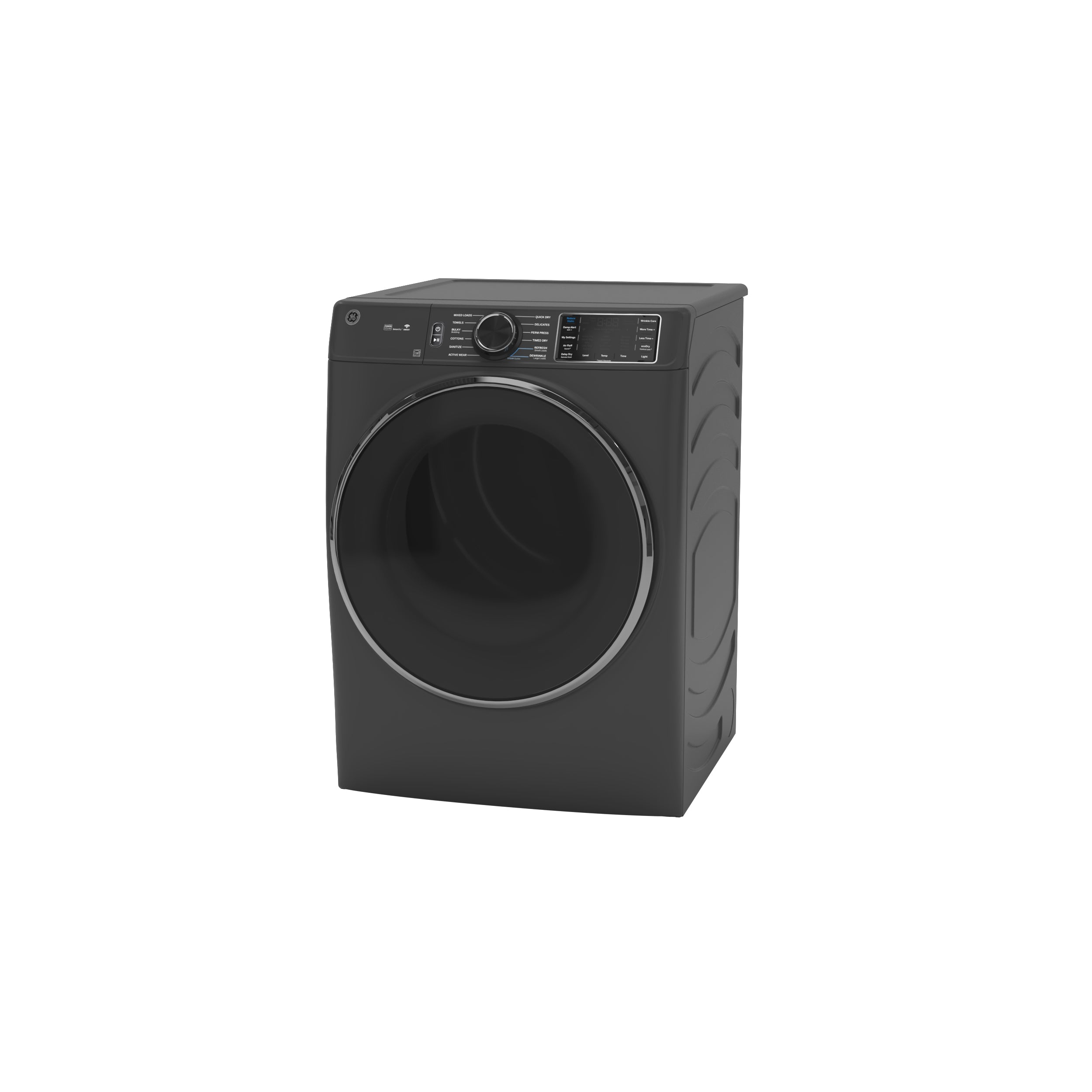 GE CARBON GRAPHITE FRONT LOAD ELECTRIC 7.8CU STEAM DRYER - Black - Dryers - Additional View 21