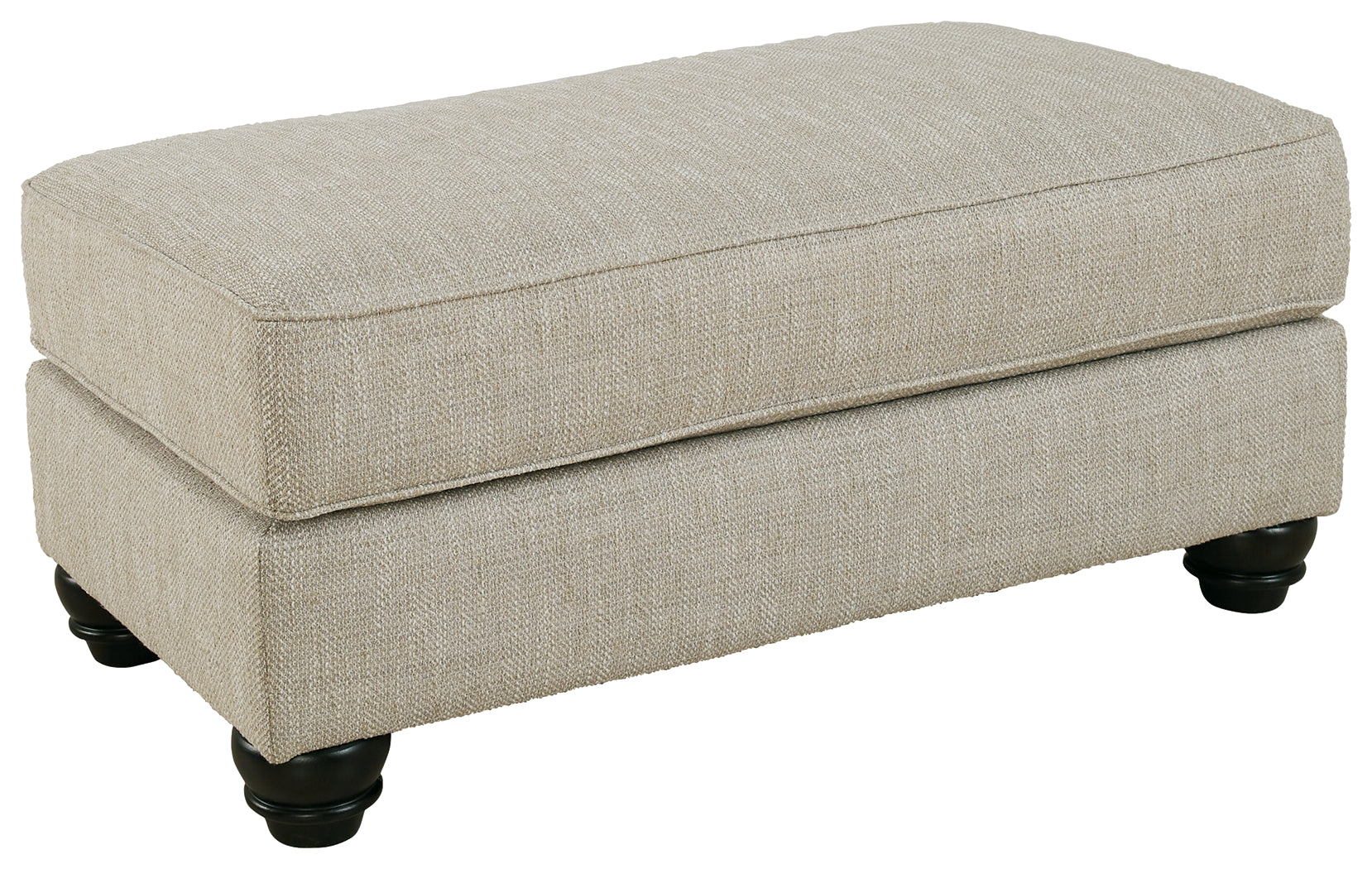 Ashley Furniture - ASANTI FOG OTTOMAN - Pearl Silver Fabric - Ottomans