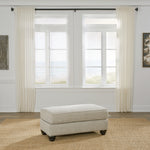 Ashley Furniture - ASANTI FOG OTTOMAN - Pearl Silver Fabric - Ottomans - Additional View 1