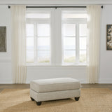 Ashley Furniture - ASANTI FOG OTTOMAN - Pearl Silver Fabric - Ottomans - Additional View 1
