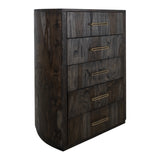 International Furniture Direct - RIVERBEND EMBER CHEST - Dark Brown Wood - Chests - Additional View 1