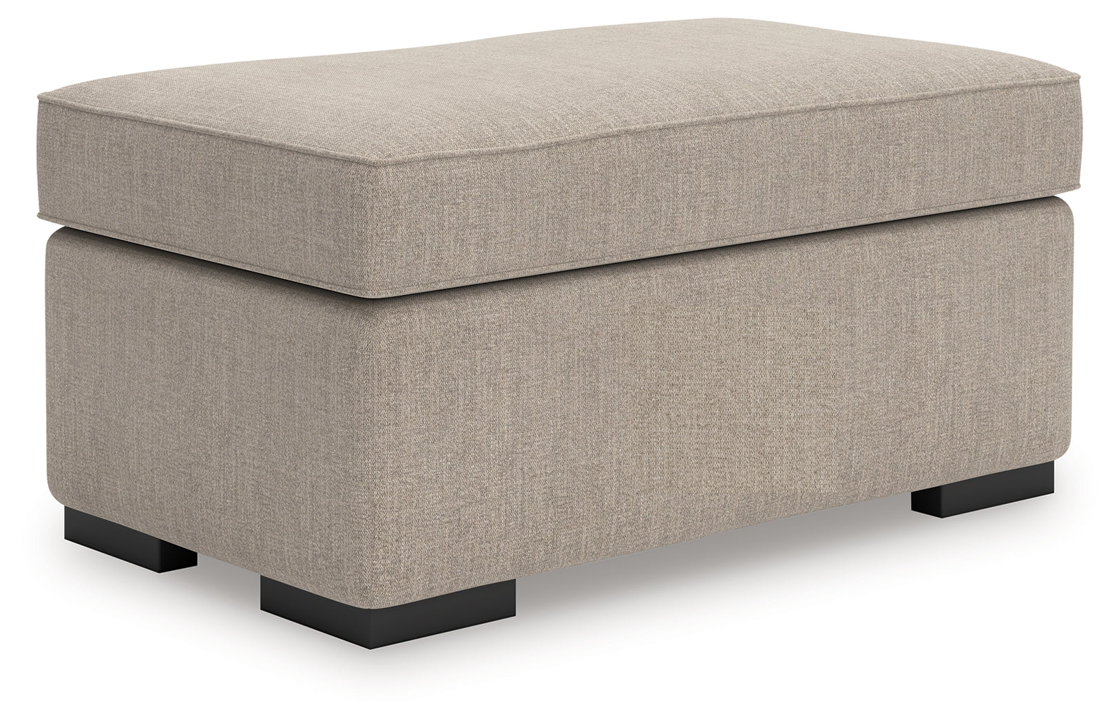 Ashley Furniture - SARAROSE HEATHER OTTOMAN - Beige Fabric - Ottomans
