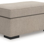 Ashley Furniture - SARAROSE HEATHER OTTOMAN - Beige Fabric - Ottomans