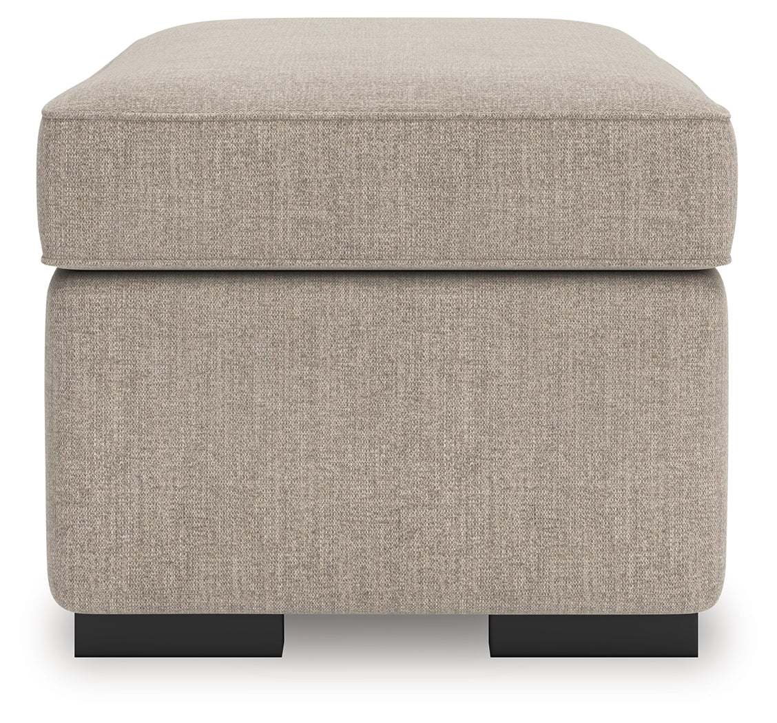 Ashley Furniture - SARAROSE HEATHER OTTOMAN - Beige Fabric - Ottomans - Additional View 3