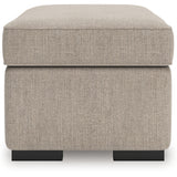 Ashley Furniture - SARAROSE HEATHER OTTOMAN - Beige Fabric - Ottomans - Additional View 3
