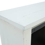 Sterling Barn Door Media Console - Aged White - Additional View 4