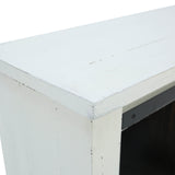 Sterling Barn Door Media Console - Aged White - Additional View 4