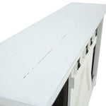 Sterling Barn Door Media Console - Aged White - Additional View 5