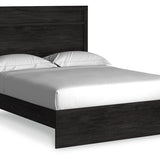 Ashley Furniture - Belachime Queen Panel Bed - Black - Wood - Beds