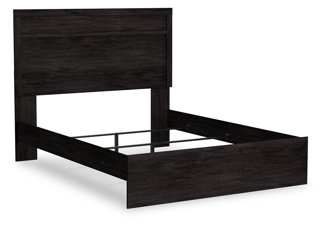 Ashley Furniture - Belachime Queen Panel Bed - Black - Wood - Beds - Additional View 2
