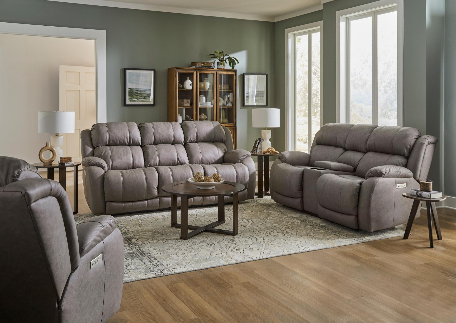 STELLAR GREY 3P POWER RECLINER - Additional View 1