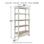 Ashley Furniture - REALYN BOOKCASE - White Wood - Bookcases - Additional View 3