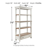 Ashley Furniture - REALYN BOOKCASE - White Wood - Bookcases - Additional View 3
