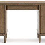 Ashley Furniture - ROANHOWE HOME OFFICE DESK - Dark Brown Wood - Desks - Additional View 5