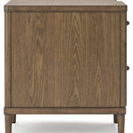 Ashley Furniture - ROANHOWE HOME OFFICE DESK - Dark Brown Wood - Desks - Additional View 6