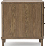 Ashley Furniture - ROANHOWE HOME OFFICE DESK - Dark Brown Wood - Desks - Additional View 6