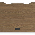 Ashley Furniture - ROANHOWE HOME OFFICE DESK - Dark Brown Wood - Desks - Additional View 8