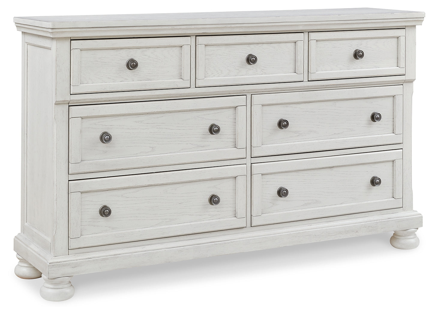 Ashley Furniture - Robbinsdale Dresser - White - Wood - Dresser & Mirror