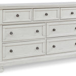 Ashley Furniture - Robbinsdale Dresser - White - Wood - Dresser & Mirror