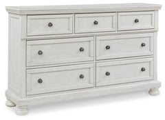 Ashley Furniture - Robbinsdale Dresser - White - Wood - Dresser & Mirror