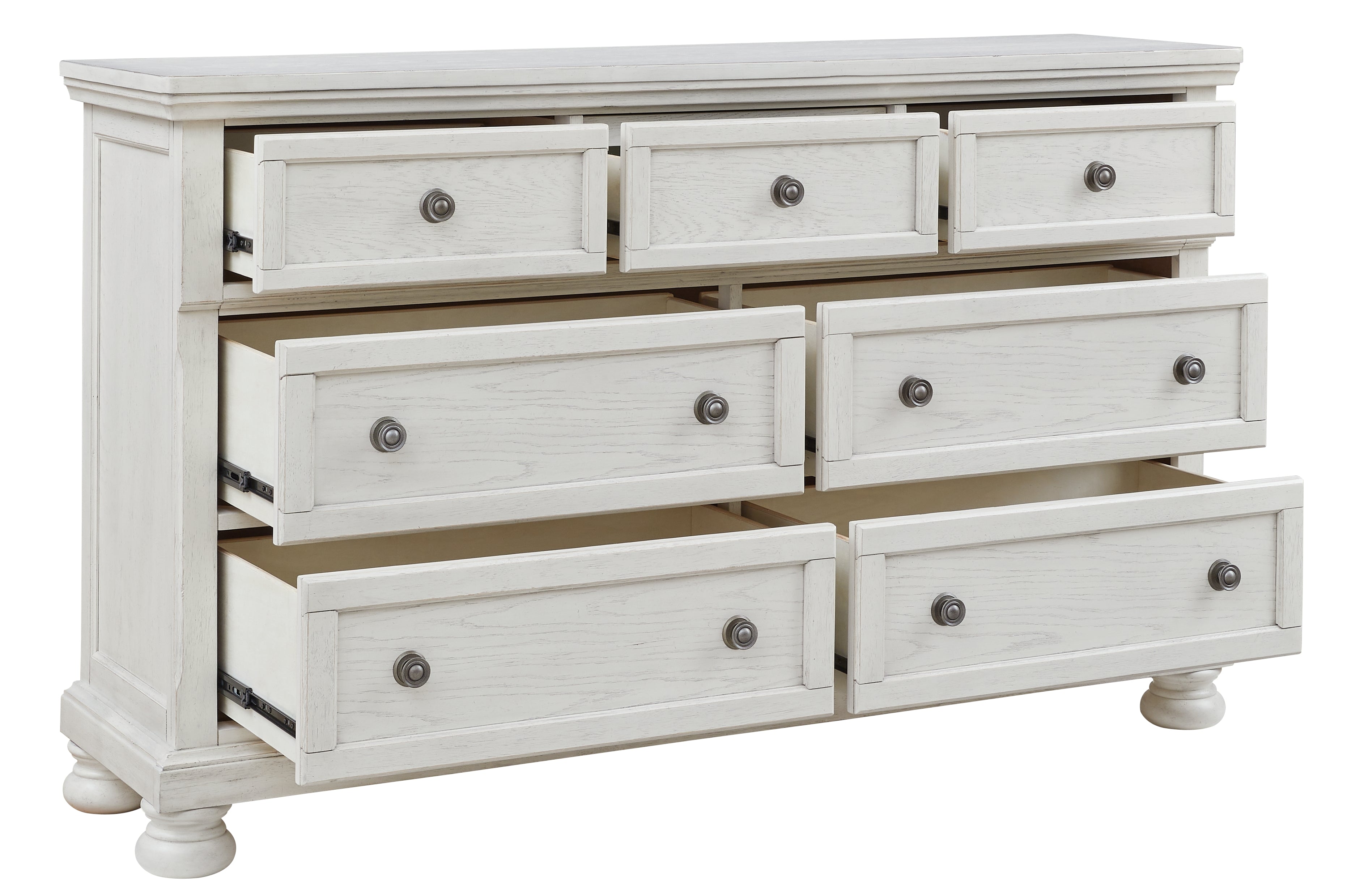 Ashley Furniture - Robbinsdale Dresser - White - Wood - Dresser & Mirror - Additional View 2