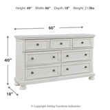 Ashley Furniture - Robbinsdale Dresser - White - Wood - Dresser & Mirror - Additional View 3