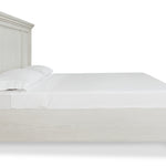 Ashley Furniture - Robbinsdale King Panel Bed - White - Wood - Beds - Additional View 4