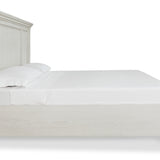 Ashley Furniture - Robbinsdale King Panel Bed - White - Wood - Beds - Additional View 4
