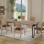 International Furniture Direct - PAROTA RIDGE DINING TABLE - Light Brown Wood - Tables - Additional View 1