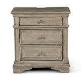 Steve Silver Furniture - HIGHLAND PARK DARK NIGHTSTAND - Light Brown Wood - Nightstands