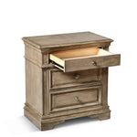 Steve Silver Furniture - HIGHLAND PARK DARK NIGHTSTAND - Light Brown Wood - Nightstands - Additional View 5