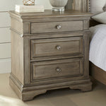 Steve Silver Furniture - HIGHLAND PARK DARK NIGHTSTAND - Light Brown Wood - Nightstands - Additional View 6
