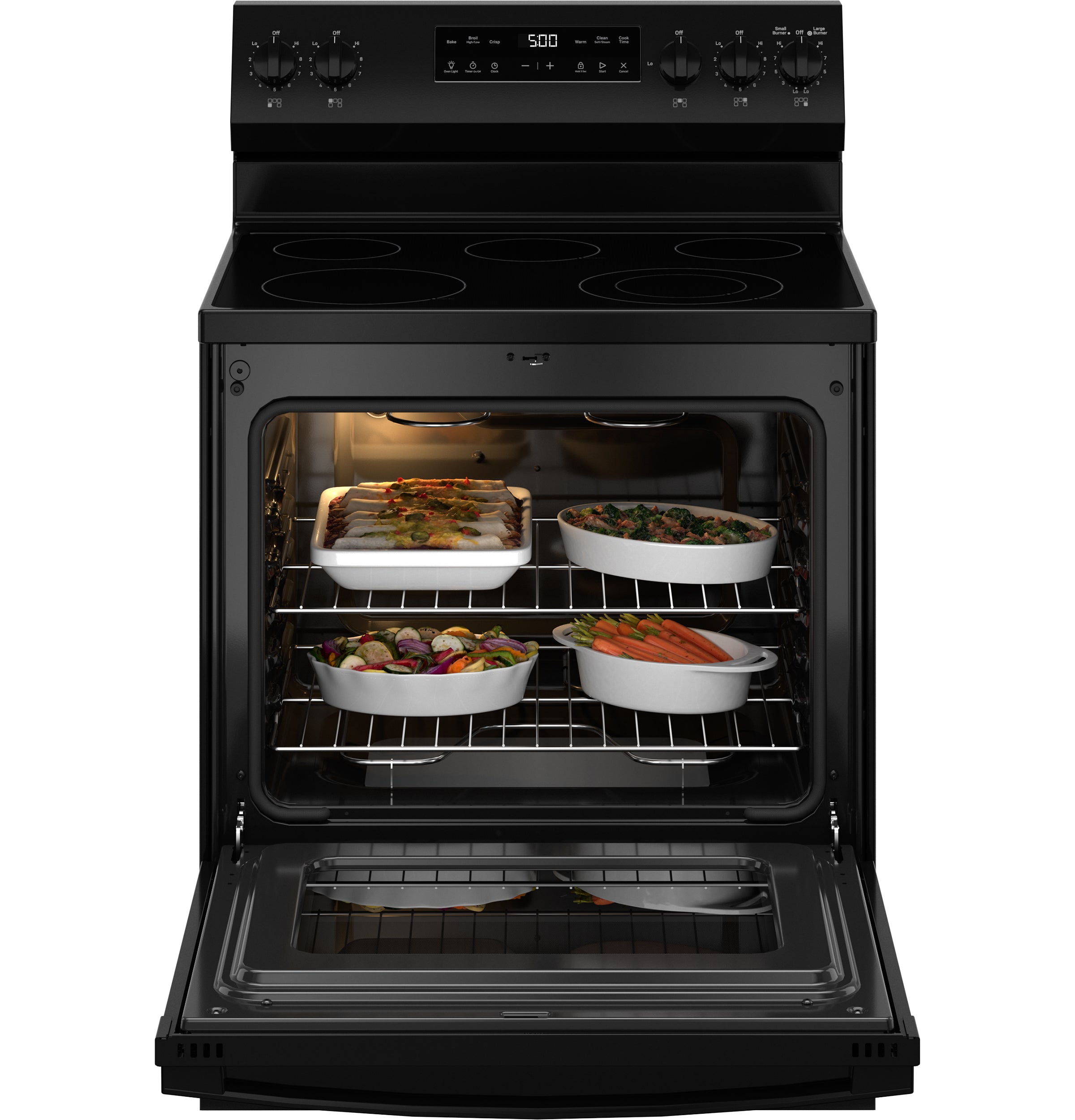 GE BLACK 30" FREE-STANDING ELECTRIC RANGE - Ranges - Additional View 3