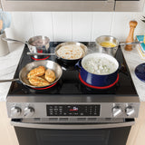 GE BLACK 30" FREE-STANDING ELECTRIC RANGE - Ranges - Additional View 8