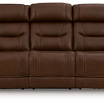 Ashley Furniture - DREAMER POWER RECLINING SOFA W/AUDIO - Dark Brown Leather Match - Sofas - Additional View 3