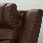 Ashley Furniture - DREAMER POWER RECLINING SOFA W/AUDIO - Dark Brown Leather Match - Sofas - Additional View 8