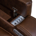 Ashley Furniture - DREAMER POWER RECLINING SOFA W/AUDIO - Dark Brown Leather Match - Sofas - Additional View 10