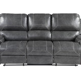 Keily Manual Reclining Sofa - Gray