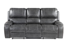 Keily Manual Reclining Sofa - Gray