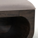 International Furniture Direct - RIVERBEND EMBER BENCH - Dark Brown|Beige Fabric|Wood - Benches - Additional View 3