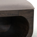 International Furniture Direct - RIVERBEND EMBER BENCH - Dark Brown|Beige Fabric|Wood - Benches - Additional View 3