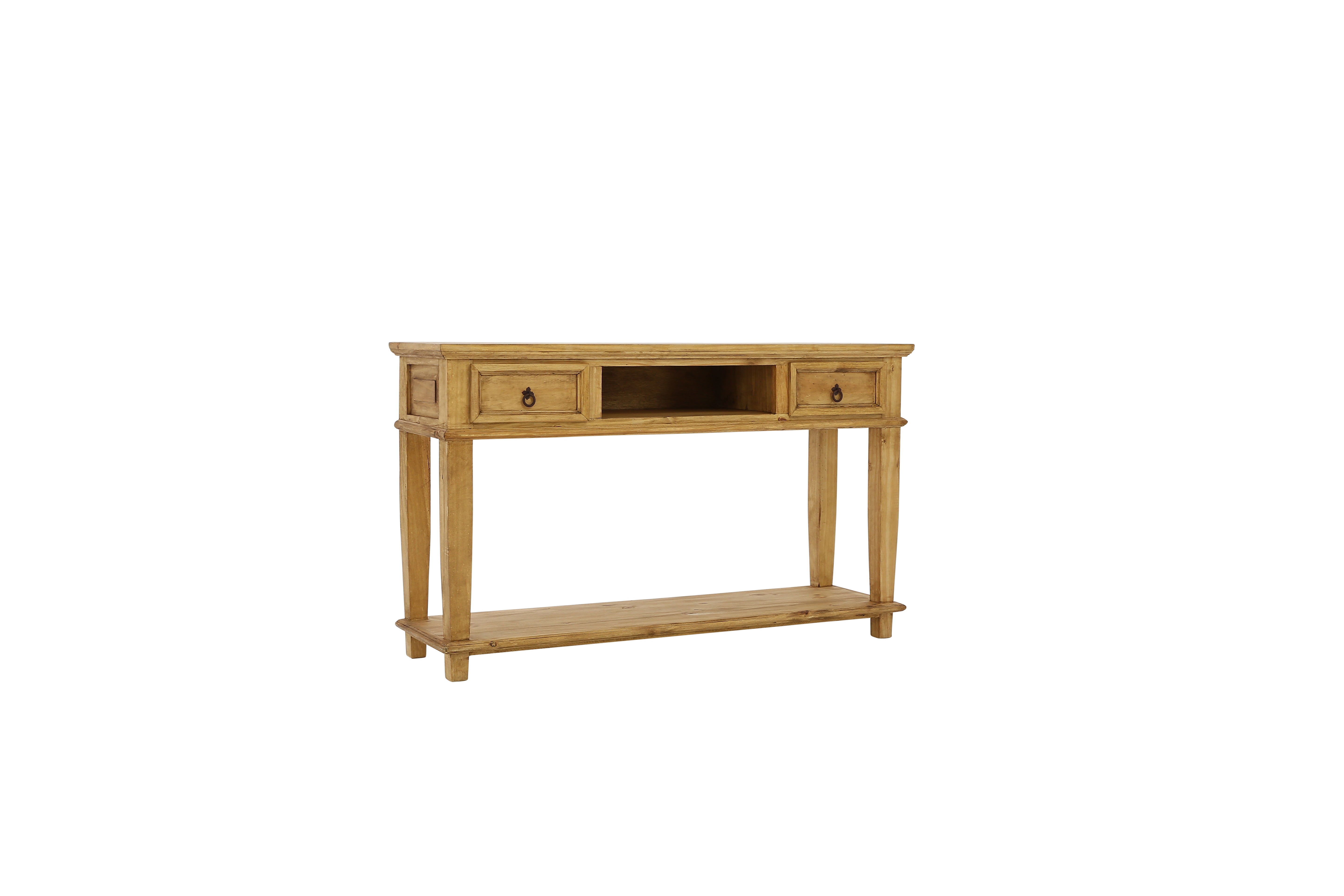 Lawman Console Table - Light Wax - Additional View 1
